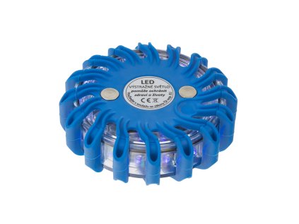 LED výstražné světlo 16LED, modré