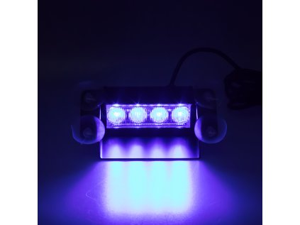 PREDATOR LED vnitřní, 4x3W, 12-24V, modrý, 145mm