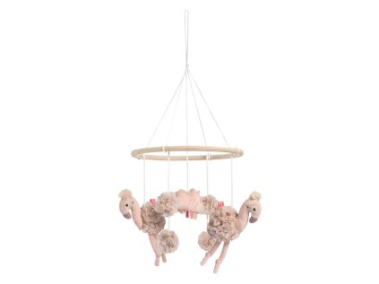 Dřevěný kolotoč plameňák (Varianta Pink)