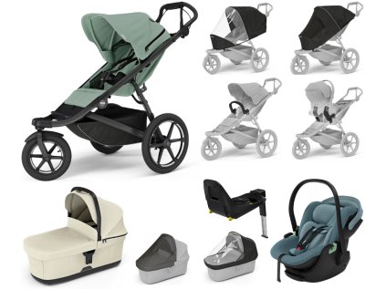 JAMAR THULE URBAN GLIDE 3 Mist green, Beige,Mid Blue(1)