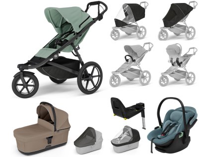 JAMAR THULE URBAN GLIDE 3 Mist green, Tinted Taupe,Mid Blue(1)