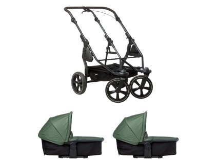 Tfk set duo2 frame 2025 - air chamber wheel + carrycot olive