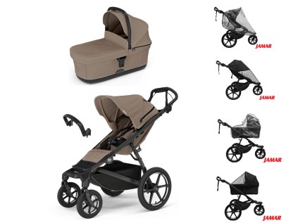 JAMAR Kočárek THULE urban Glide 4 Tinted Taupe s korbičkou Tinted Taupe s neorig.(1)