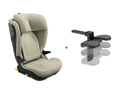 THULE Palm dětská autosedačka pro děti 100cm-150 cm béžová + podpěra nohou  s podpěrou nohou