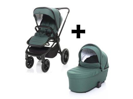 Kočárek MOVE Cross 2 + hl. korba XL zdarma (Varianta Antique Green/Black)