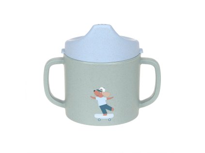 LÄSSIG Sippy Cup PP/Cellulose Tiny Team dog