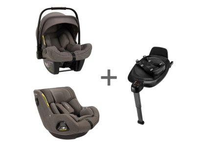 Nuna set TODL™ lite + PIPA™ next thunder  kompletní set  autosedaček NUNA do 105 cm