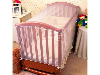 Síť proti hmyzu na postýlku 135x67x67cm, White