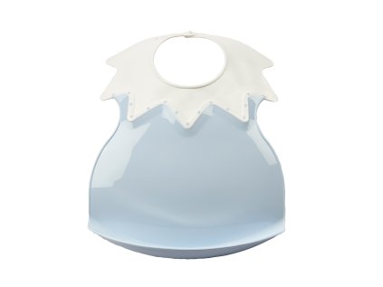 Plastový bryndák s límcem, Baby Blue