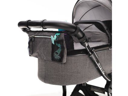 Organizér na kočárek, Grey