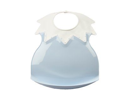 Plastový bryndák s límcem, Baby Blue