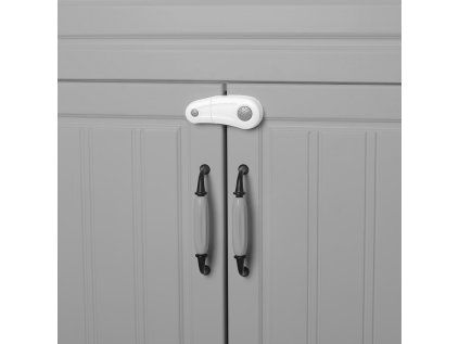 Zámek skříněk 2ks, white/grey