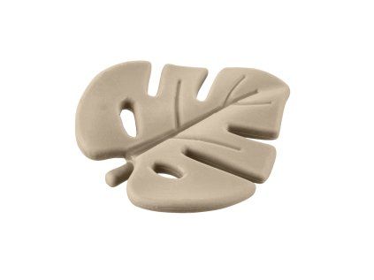 Silikonové kousátko Leaf, Sand Beige