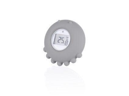 Silikonový digitální teploměr 2v1, Dove Grey