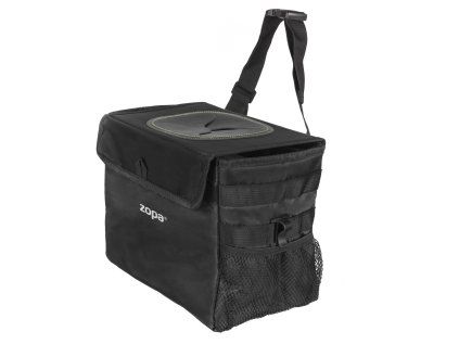 Odpadkový koš do auta vodotěsný s víkem, Black