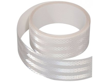 Samolepící páska reflexní 5 cm bílá - cena za metr