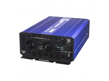 Sinusový měnič napětí z 12/230V + USB, 1500W