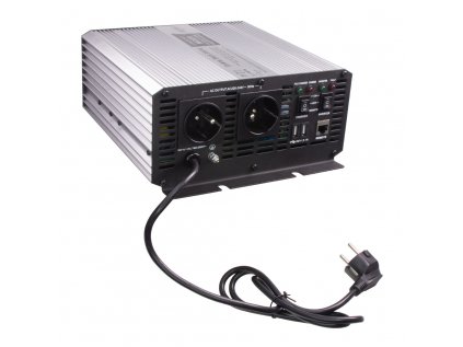 Sinusový měnič napětí UPS 600W 12/230V + nabíječka 12V/10A