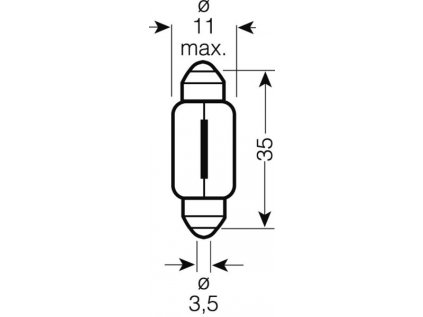 OSRAM 24V C5W (SV8,5-8) 5W standard (10ks)