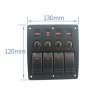 Panel s 4x spínači Rocker 12/24V