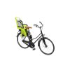 Small Thule RideAlong2 ZenLimeGreen AluGrey InUse OnBike