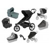 Akční set Thule Urban Glide 3 Black + korba + pláštěnky + moskytiéry+ madlo + sedačka i-snug 2  Autorizovaný prodejce