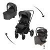 Set kočárek Move Cross 3 + hluboká korba  Move XL 3 + autosedačka + báze