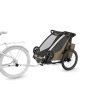 Small Thule Chariot Cross2 Single FadedKhaki BikeKit installed 10201036