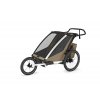 Small Thule Chariot Cross2 Double FadedKhaki JoggingKit installed 10201037 20201304