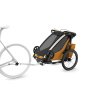 Small Thule Chariot Sport2 Single NaturalGold BikeKit installed 10201032