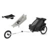 JAMAR THULE Chariot singl black+ miminkovník + organizer + jog. Kit