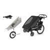 JAMAR THULE Chariot. double black+ miminkovník + organizer + jog. Kit