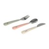 LÄSSIG Cutlery with Silicone Handle 3pcs Happy Fruits cherry