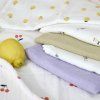 LÄSSIG Swaddle Burp blanket 85x85 Happy Fruits 2025 cherry