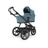 Small Thule Bassinet Mid blue Installed 3w A Rear