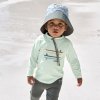 LÄSSIG Sun Protection Fishing Hat sky blue/deep olive 19-36 mo.