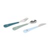 LÄSSIG Cutlery with Silicone Handle 3pcs Tiny Team dog