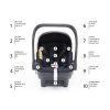 Set kočárek Quest+ korba+ adaptéry+ autosedačka, Vulcan Black/Silver