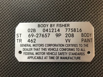 Label - Aluminum 0,5 mm