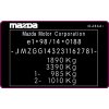 VIN label MAZDA, VIN stick MAZDA, vin sticker MAZDA, MAZDA ID label, MAZDA VIN label, MAZDA VIN LABEL poduction, MAZDA production plate