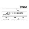Mazda 2, Mazda 3, Mazda 5, Mazda 6- výrobní štítek, typový štítek vozidla, povinný štítek výrobce