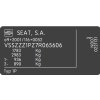 VIN label SEAT, VIN stick SEAT, vin sticker SEAT, SEAT ID label, SEAT VIN label, SEAT VIN LABEL poduction, SEAT production plate