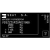 štítek Seat - štítek Alhambra, štítek Altea, štítek Toledo, štítek Cordoba, výrobní štítek SEAT , typový štítek SEAT, povinný štítek výrobce SEAT