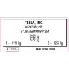 VIN label TESLA, VIN stick TESLA, vin sticker TESLA, TESLA ID label, TESLA VIN label, TESLA VIN LABEL poduction, TESLA production plate