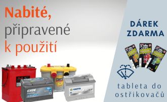 Nabité autobaterie + dárek