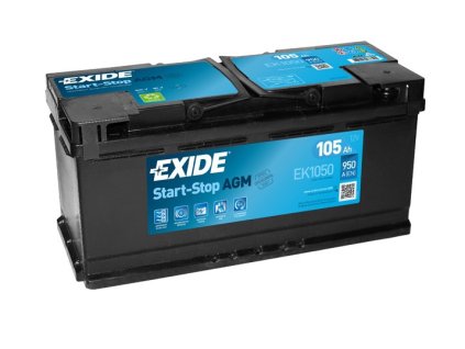 autobaterie exide start stop agm 12v 105ah ek1050 original