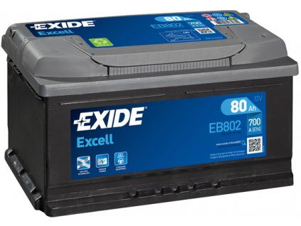 Autobaterie Exide Excell 12V 80Ah 700A EB802