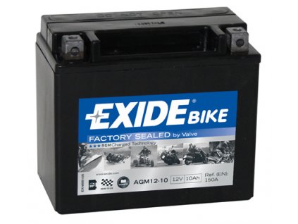 Motobaterie Exide 12V 10Ah 150A AGM12-10