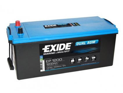 exide dual agm 12v 140ah 700a ep1200 original