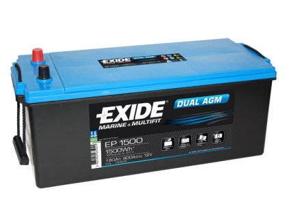 exide dual agm 12v 180ah 900a ep1500 original